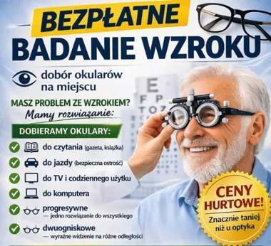 Bezpłatne badania wzroku w Burkatowie